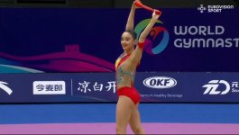 Bədii gimnastlarımız Dünya kubokunda iştirak ediblər (FOTO)