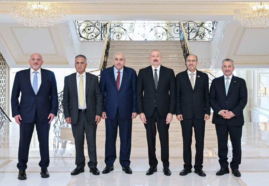 Prezident İlham Əliyev İordaniya Haşimilər Krallığı Nümayəndələr Palatasının nümayəndə heyətini qəbul edib (FOTO)