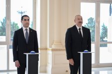 Azərbaycan Prezidenti İlham Əliyevin və Türkmənistan Prezidenti Sərdar Berdiməhəmmədovun iştirakı ilə “Dostlug” tankerinin onlayn formatda hədiyyə olunması mərasimi keçirilib (FOTO)