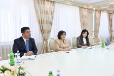 Sahibə Qafarova Qlobal Tolerantlıq və Sülh Şurasının sədri ilə görüşüb (FOTO)