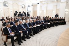 Prezident İlham Əliyev və Türkmənistan Prezidenti Sərdar Berdiməhəmmədov mətbuata bəyanatlarla çıxış ediblər (FOTO)