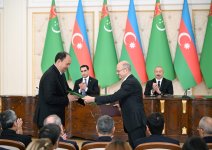 Azərbaycan-Türkmənistan sənədləri mübadilə olunub (FOTO) (YENİLƏNİB)