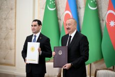 Azərbaycan-Türkmənistan sənədləri mübadilə olunub (FOTO) (YENİLƏNİB)