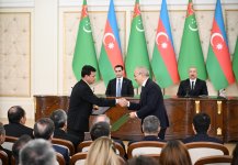 Azərbaycan-Türkmənistan sənədləri mübadilə olunub (FOTO) (YENİLƏNİB)