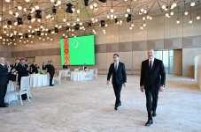 Prezident İlham Əliyevin adından Türkmənistan Prezidentinin şərəfinə dövlət ziyafəti verilib (FOTO/VİDEO)
