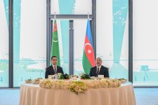 Prezident İlham Əliyevin adından Türkmənistan Prezidentinin şərəfinə dövlət ziyafəti verilib (FOTO/VİDEO)
