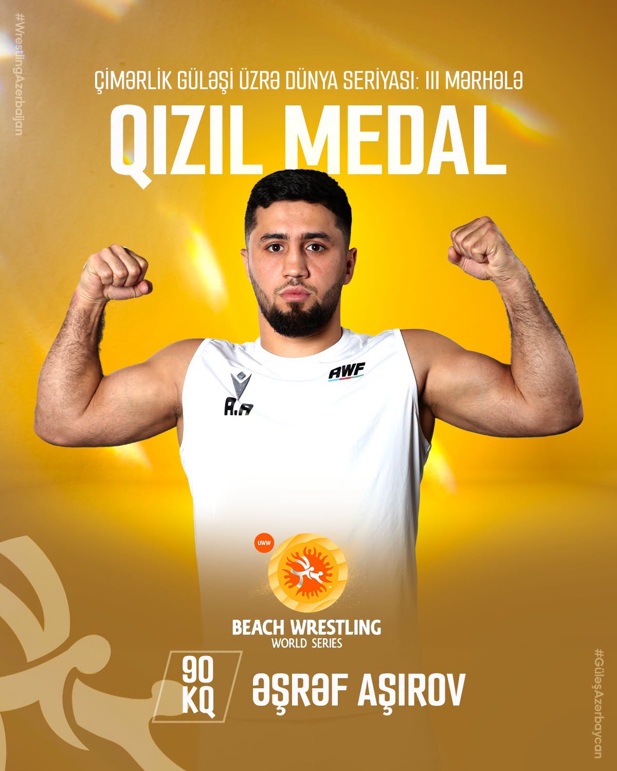 Azərbaycanın çimərlik güləşçiləri Batumidə iki medal qazanıblar (FOTO)