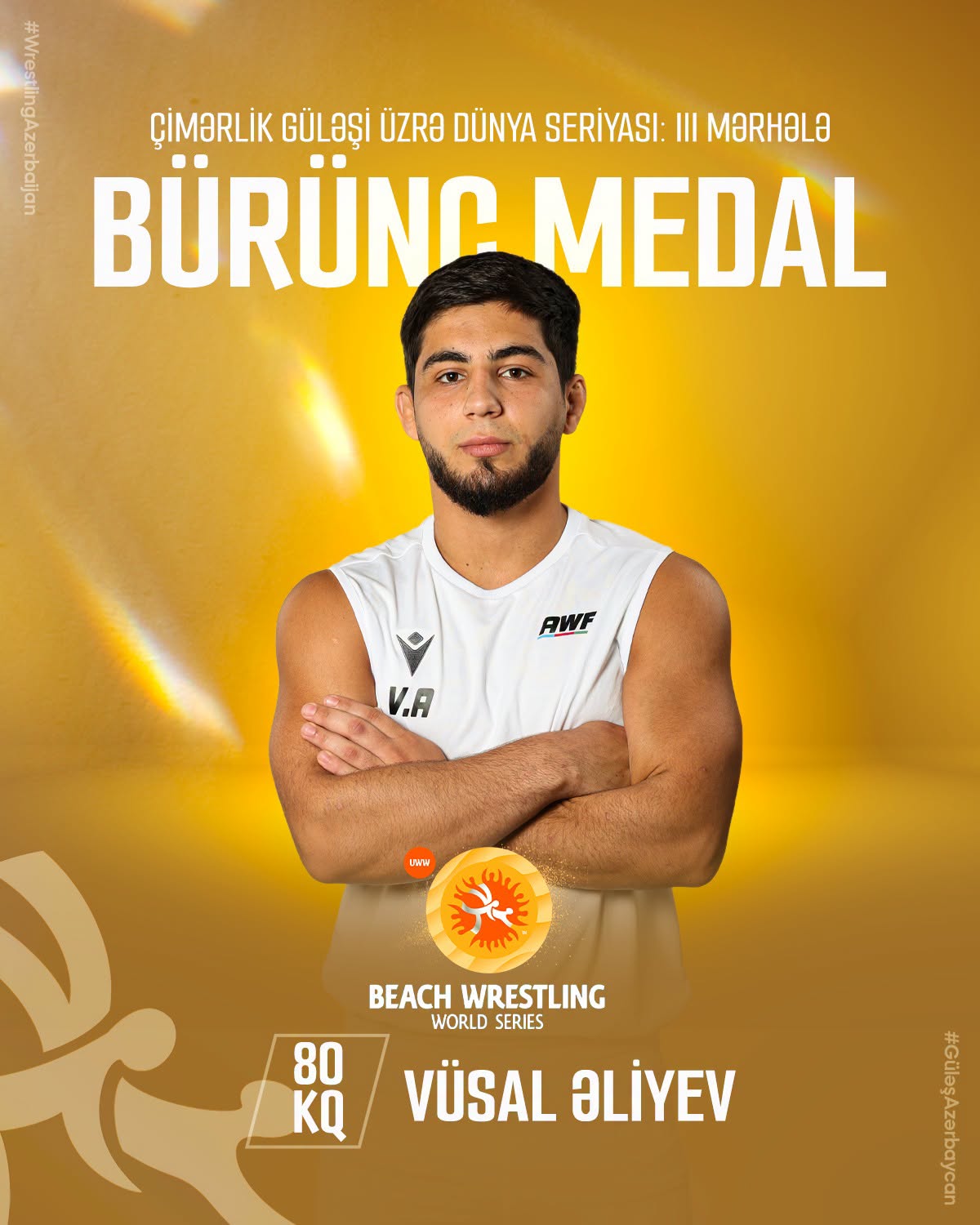 Azərbaycanın çimərlik güləşçiləri Batumidə iki medal qazanıblar (FOTO)