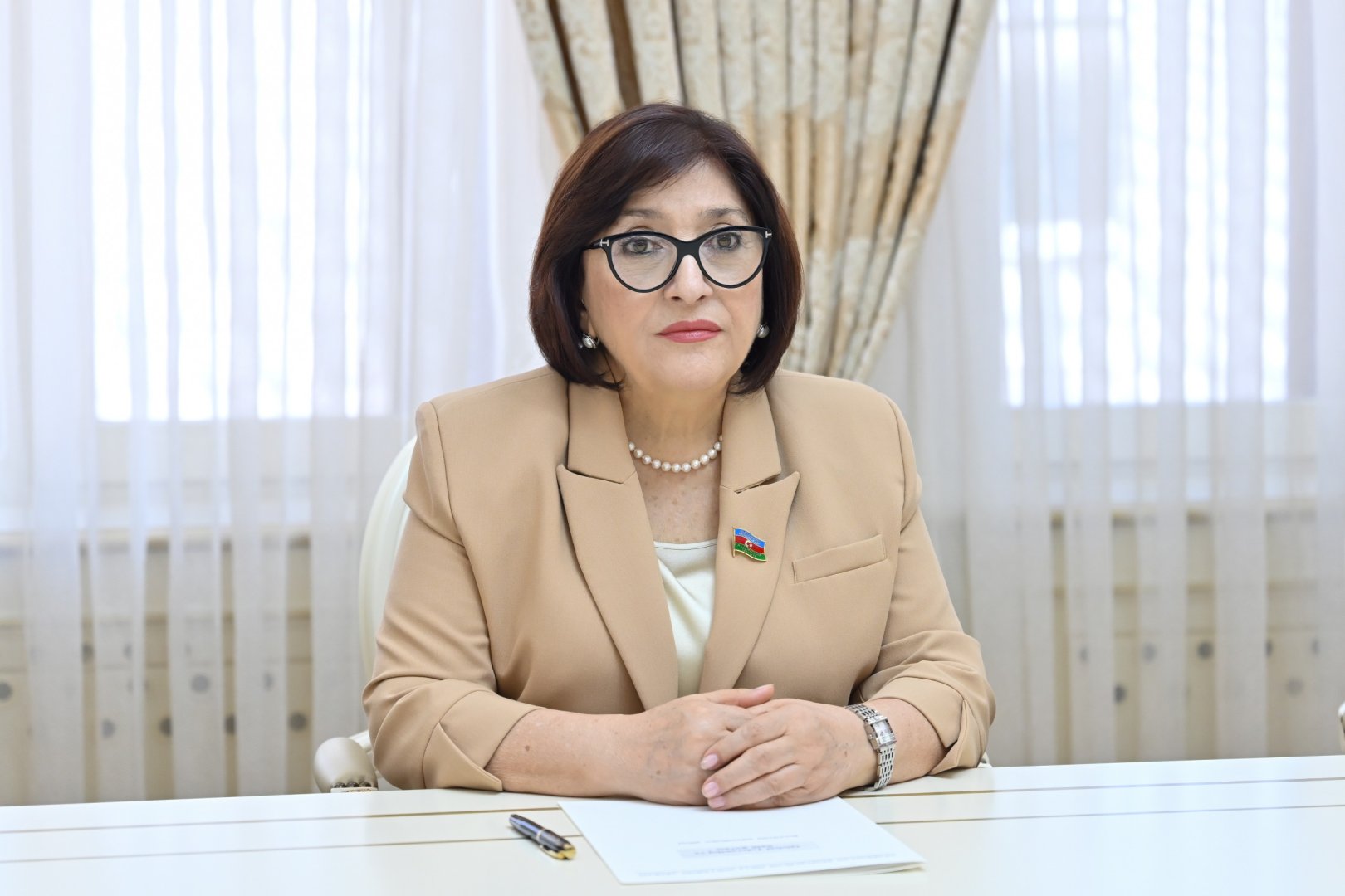 Sahibə Qafarova Qlobal Tolerantlıq və Sülh Şurasının sədri ilə görüşüb (FOTO)