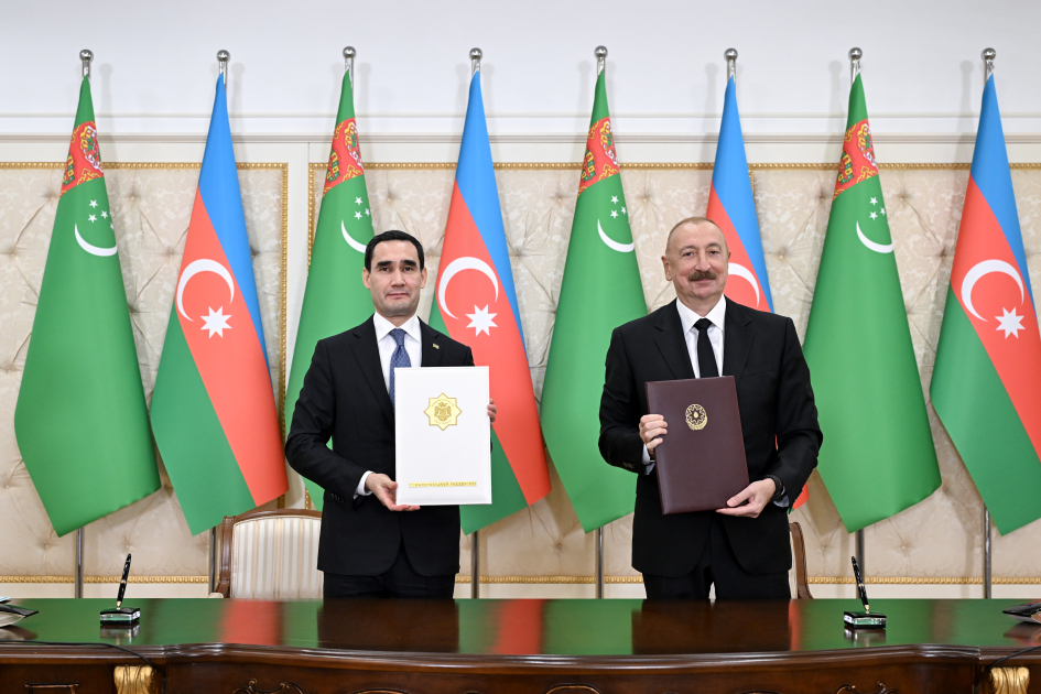 Azərbaycan-Türkmənistan sənədləri mübadilə olunub (FOTO) (YENİLƏNİB)