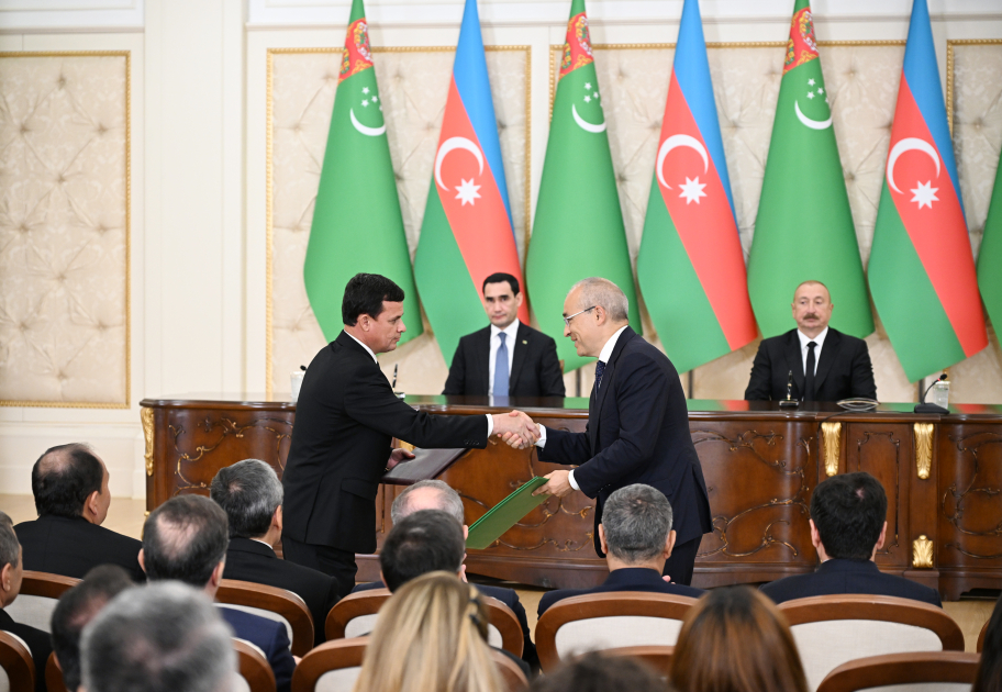 Azərbaycan-Türkmənistan sənədləri mübadilə olunub (FOTO) (YENİLƏNİB)