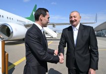 Türkmənistan Prezidenti Sərdar Berdiməhəmmədov Füzuli rayonuna gəlib (FOTO)