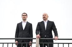 Azərbaycan Prezidenti İlham Əliyev Türkmənistan Prezidenti Sərdar Berdiməhəmmədova Qarabağ atı hədiyyə edib (FOTO)