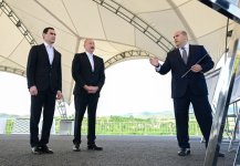 Azərbaycan Prezidenti İlham Əliyev və Türkmənistan Prezidenti Sərdar Berdiməhəmmədov Füzuli şəhərinin dağıdılmış yerlərinə baxıblar (FOTO)