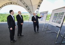 Azərbaycan Prezidenti İlham Əliyev və Türkmənistan Prezidenti Sərdar Berdiməhəmmədov Füzuli şəhərinin dağıdılmış yerlərinə baxıblar (FOTO)