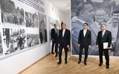 Azərbaycan Prezidenti İlham Əliyev və Türkmənistan Prezidenti Sərdar Berdiməhəmmədov Şuşada “Heydər Əliyev və Qarabağ” sərgisi ilə tanış olublar (FOTO)