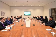 Sahibə Qafarova Məhəmməd Baqer Qalibaf ilə görüşüb (FOTO)