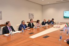 Sahibə Qafarova Məhəmməd Baqer Qalibaf ilə görüşüb (FOTO)
