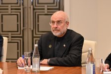 Sahibə Qafarova Məhəmməd Baqer Qalibaf ilə görüşüb (FOTO)