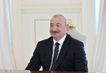 Prezident İlham Əliyev İran İslam Şurası Məclisinin sədrinin başçılıq etdiyi nümayəndə heyətini qəbul edib (FOTO)