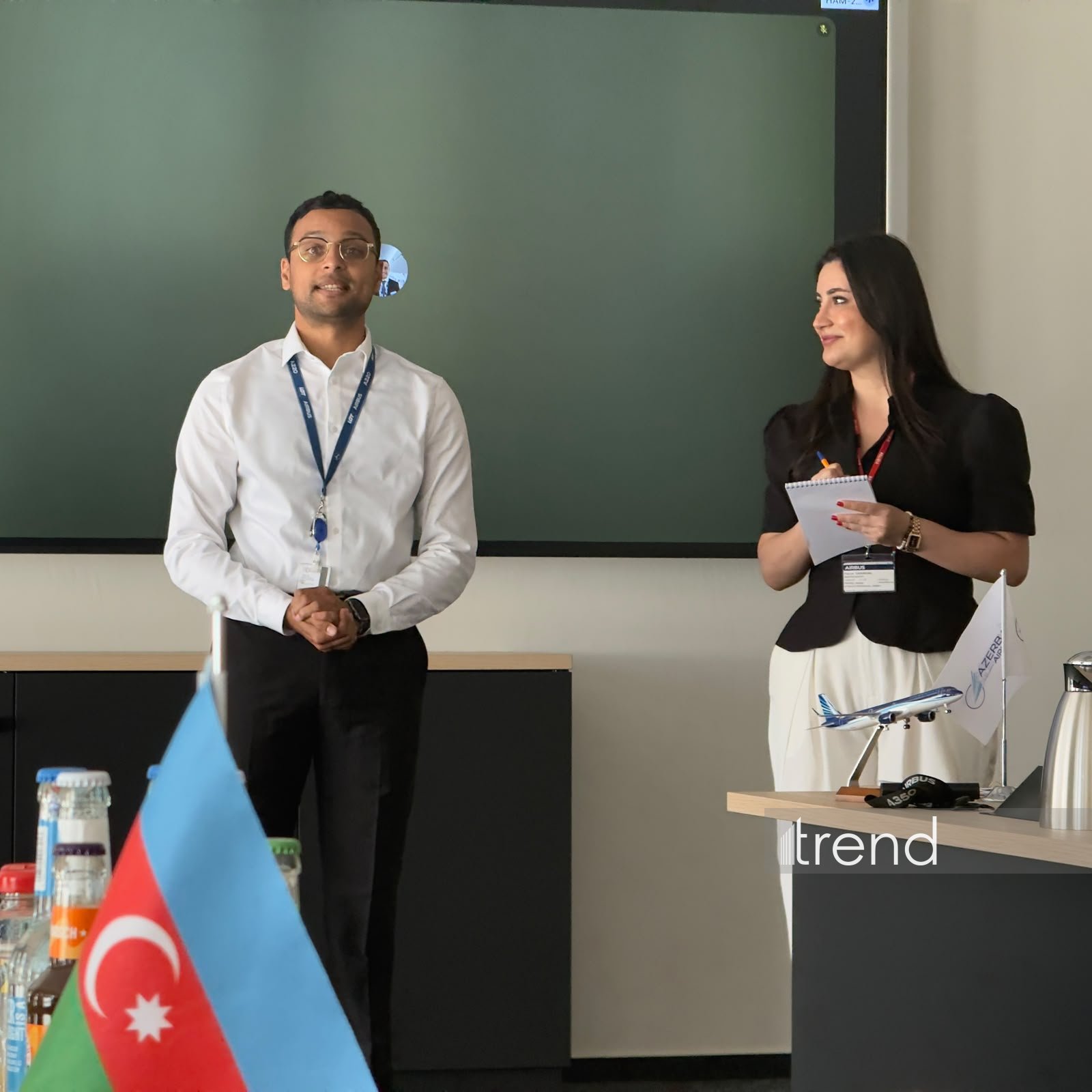 Hamburqda AZAL-ın ilk "A321neo" təyyarəsinin təhvil verilməsi ilə bağlı mediatur keçirilir (FOTO)