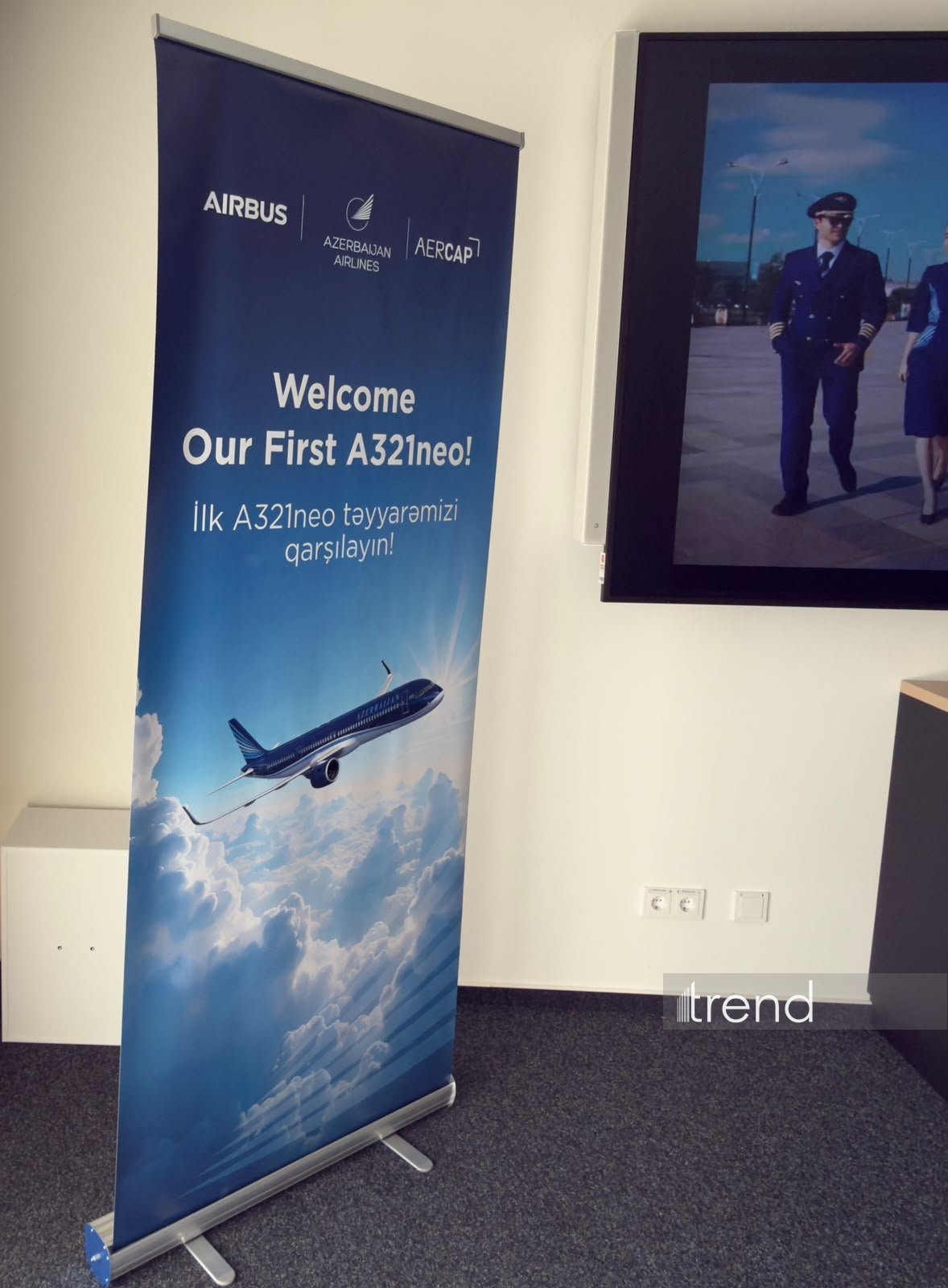 Hamburqda AZAL-ın ilk "A321neo" təyyarəsinin təhvil verilməsi ilə bağlı mediatur keçirilir (FOTO)