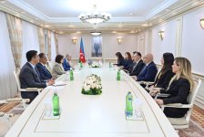 Sahibə Qafarova Ziya Öztürkler ilə görüşüb (FOTO)