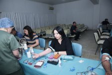 Xaçmazda Aşura günü könüllü qanvermə aksiyası keçirilib (FOTO)