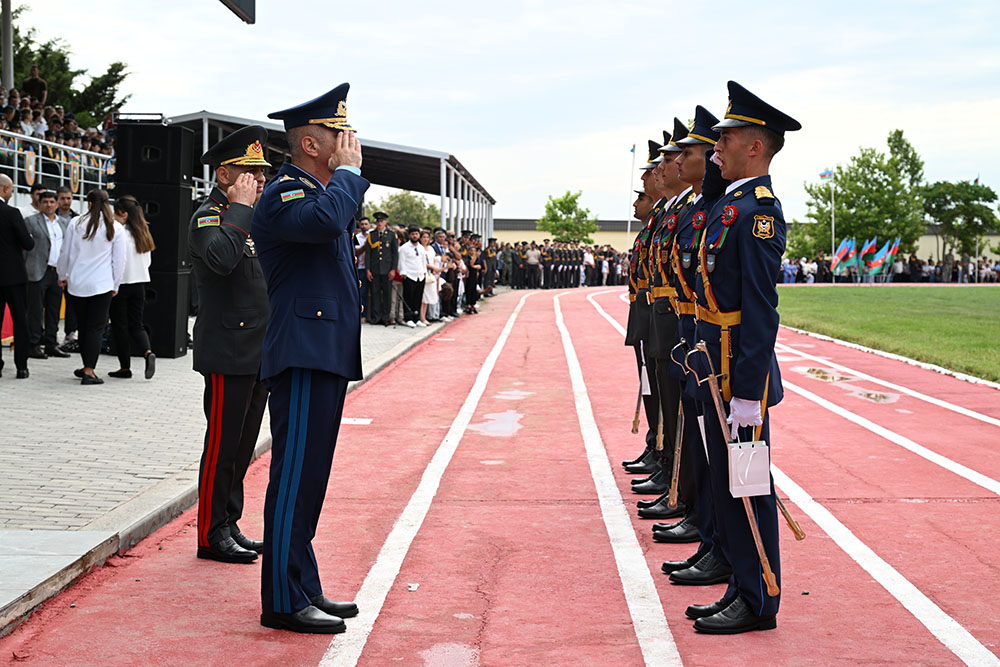 Heydər Əliyev adına Hərbi İnstitutda növbəti buraxılış mərasimi keçirilib (FOTO/VİDEO)