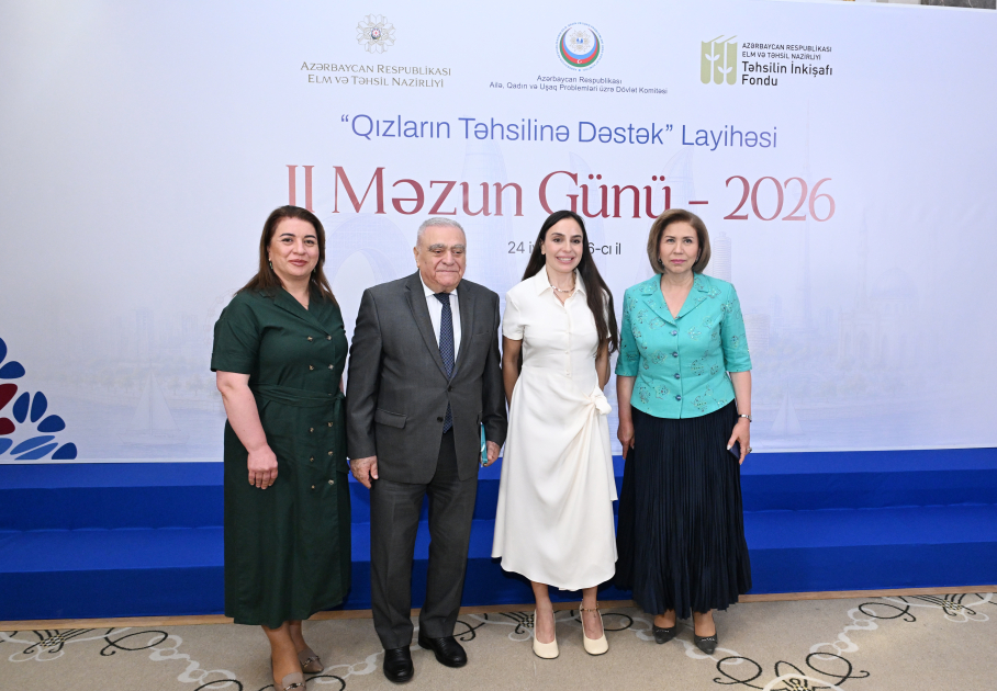 Heydər Əliyev Fondunun vitse-prezidenti Leyla Əliyeva “Qızların təhsilinə dəstək” layihəsinin II Məzun Günündə iştirak edib (FOTO)