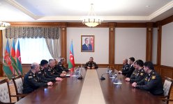 Müdafiə Nazirliyinin hərbi qulluqçularına ali hərbi rütbələr təqdim edilib (FOTO)