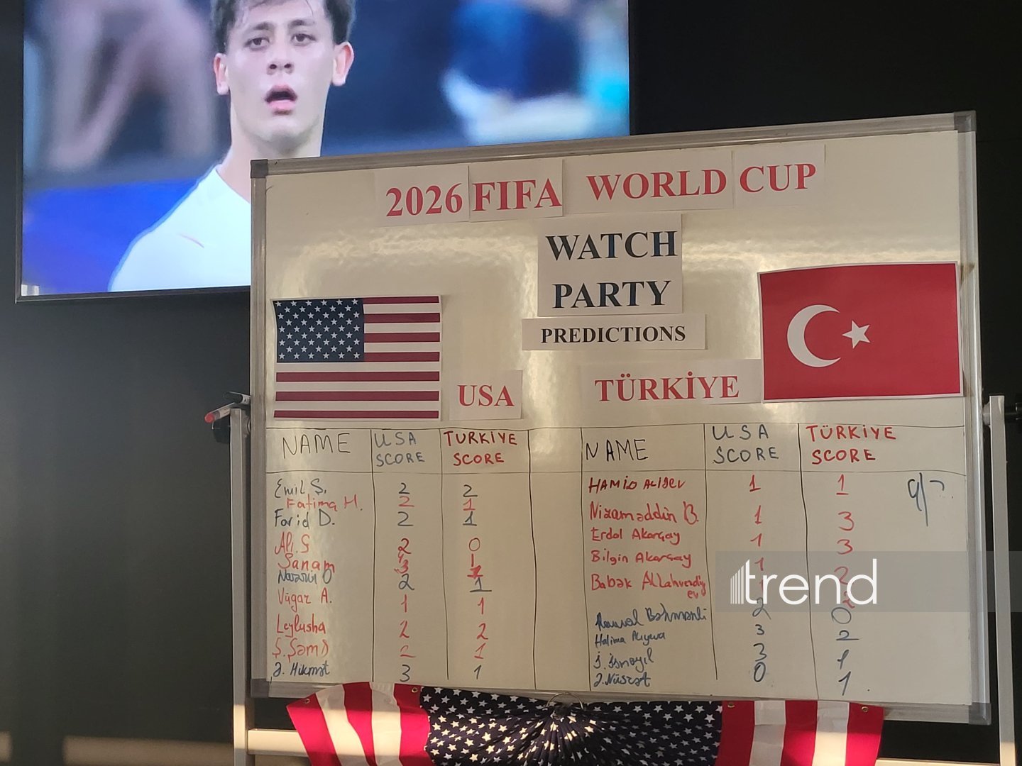 ABŞ-nin Azərbaycandakı səfirliyi ABŞ-Türkiyə futbol matçına həsr olunan tədbir keçirir (FOTO/VİDEO)