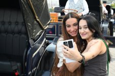 Leyla Əliyeva və Arzu Əliyeva Dənizkənarı Milli Parkda açılış və təqdimat mərasimlərində iştirak ediblər (FOTO)