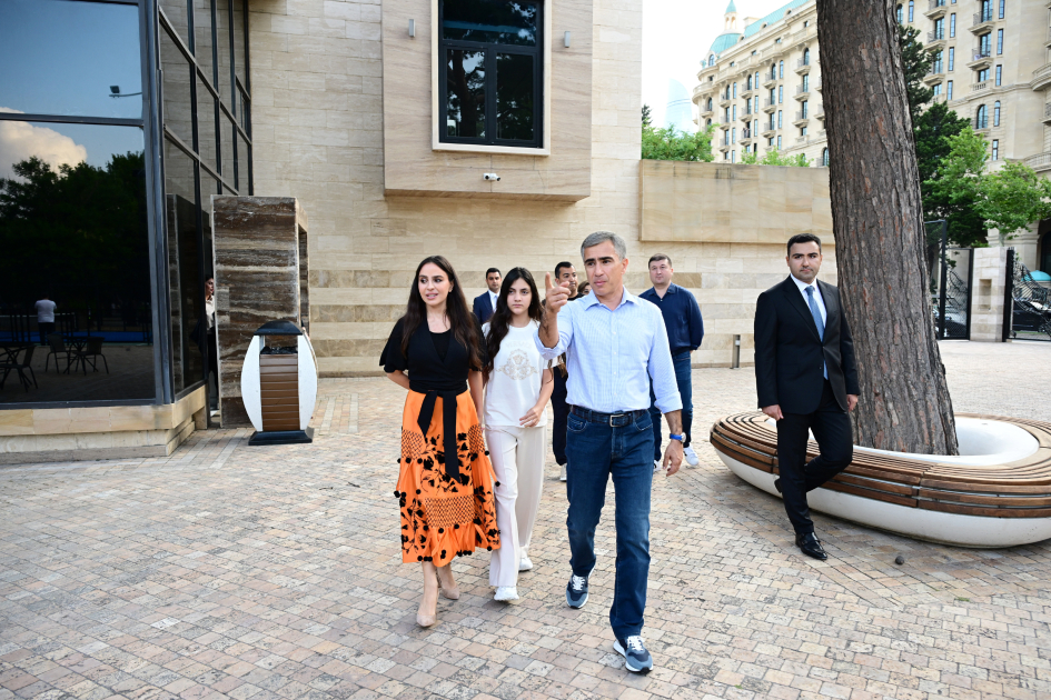 Leyla Əliyeva və Arzu Əliyeva Dənizkənarı Milli Parkda açılış və təqdimat mərasimlərində iştirak ediblər (FOTO)