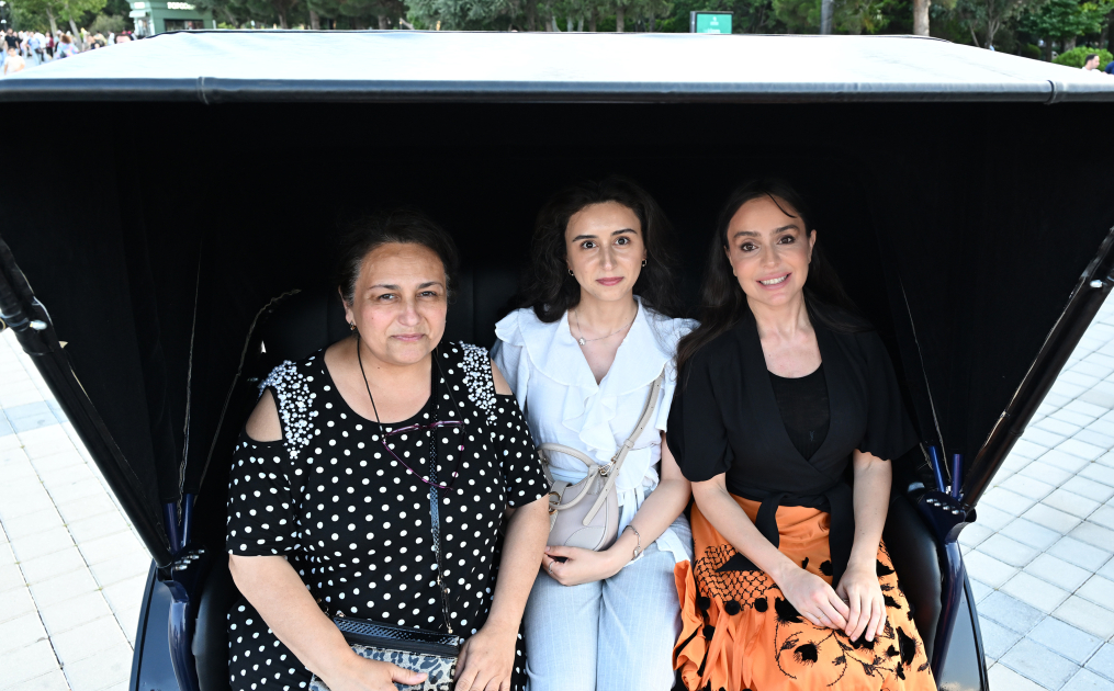 Leyla Əliyeva və Arzu Əliyeva Dənizkənarı Milli Parkda açılış və təqdimat mərasimlərində iştirak ediblər (FOTO)