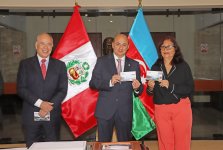 Azərbaycan və Peru arasında diplomatik münasibətlərin qurulmasının 30 illiyinə həsr olunmuş sərginin açılış mərasimi keçirilib (FOTO)