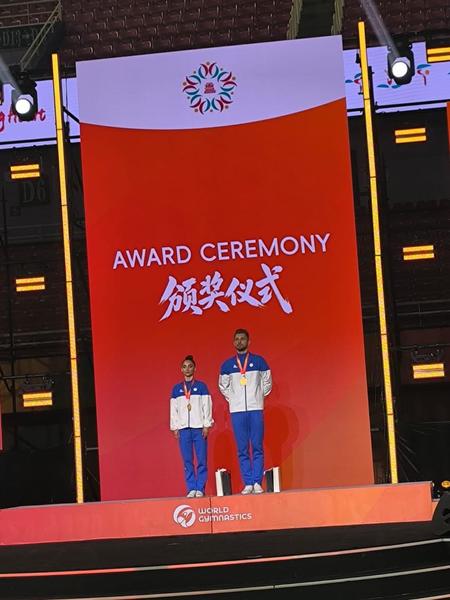 Azərbaycan gimnastları Dünya kubokunda qızıl medal qazanıblar (FOTO)