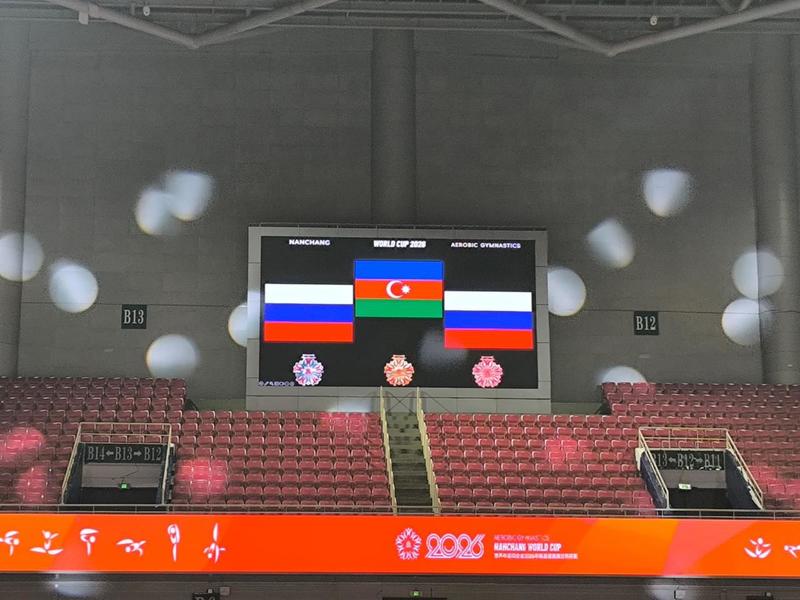Azərbaycan gimnastları Dünya kubokunda qızıl medal qazanıblar (FOTO)