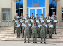 İriçaplı pulemyot heyətinin hazırlıq kursunun buraxılış mərasimi olub (FOTO)