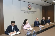 Ceyhun Bayramov Katrin Bomberger ilə görüşüb