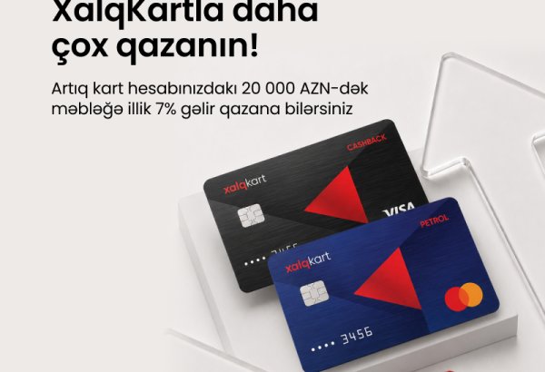 XalqKartda faiz hesablanan qalıq məbləği artırıldı