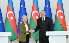 Prezident İlham Əliyev və Avropa Komissiyasının Prezidenti mətbuata bəyanatlarla çıxış ediblər (FOTO/VİDEO) (YENİLƏNİB)