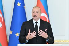 Prezident İlham Əliyev və Avropa Komissiyasının Prezidenti mətbuata bəyanatlarla çıxış ediblər (FOTO/VİDEO) (YENİLƏNİB)