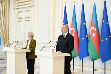 Prezident İlham Əliyev və Avropa Komissiyasının Prezidenti mətbuata bəyanatlarla çıxış ediblər (FOTO/VİDEO) (YENİLƏNİB)