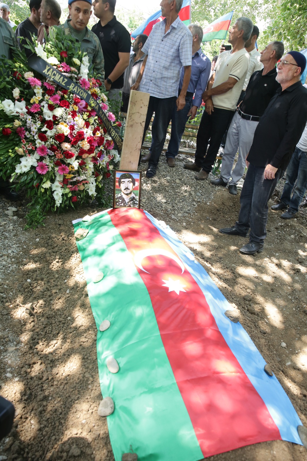 Xaçmazda Birinci Qarabağ müharibəsi şəhidi Yarməmməd Nuriyev dəfn edilib (FOTO)
