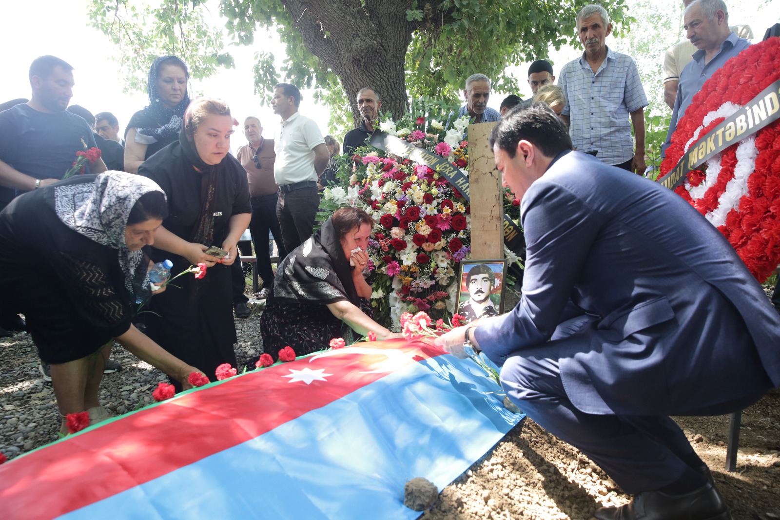 Xaçmazda Birinci Qarabağ müharibəsi şəhidi Yarməmməd Nuriyev dəfn edilib (FOTO)