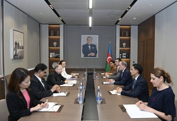 Ceyhun Bayramov BMT-nin xüsusi elçisi ilə görüşüb (FOTO)