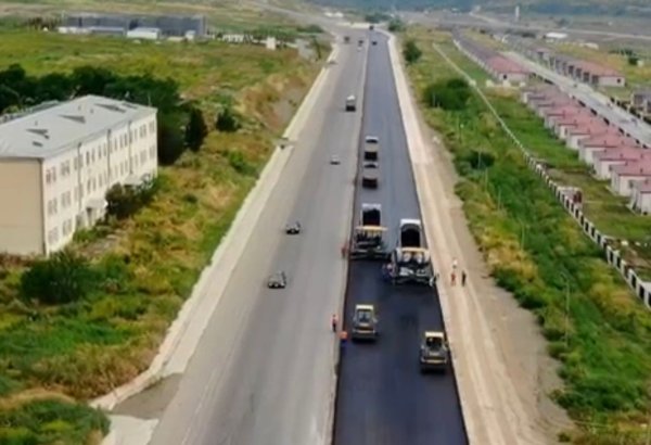Əsgəran-Xocalı-Xankəndi yolunda tikinti işləri son mərhələyə çatıb