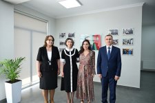 Leyla Əliyeva Yevlaxda məktəb binasının açılışında iştirak edib (FOTO)