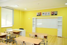Leyla Əliyeva Yevlaxda məktəb binasının açılışında iştirak edib (FOTO)